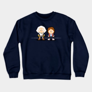 Doc and Marty in 8bit Crewneck Sweatshirt